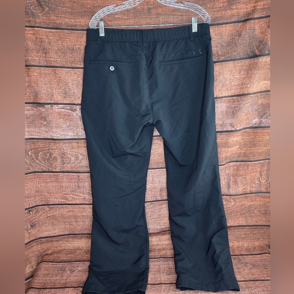 Under Armour Tech Straight-Fit Performance Golf Pants Size 36x30 Black S-1625 - Picture 3 of 8